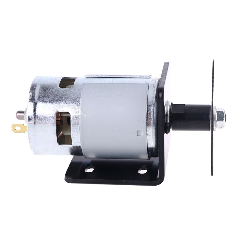 Kit de Sierra de mesa de Motor DC 12V 775 con soporte de montaje de rodamiento de bolas, hoja de sierra para corte de carpintería, pulido y grabado