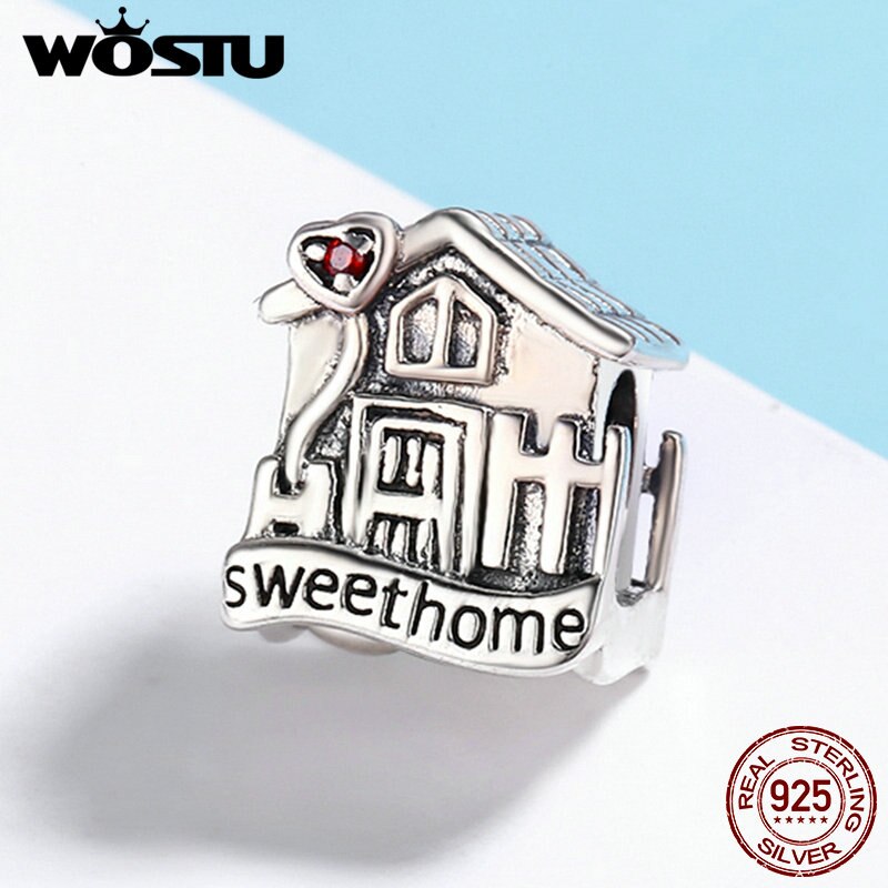 Abalorios wastu Plata de Ley 925 100% auténtica Sweet Home Loft Villa compatibles con pulseras de cuentas wst originales DIY joyería FIC416