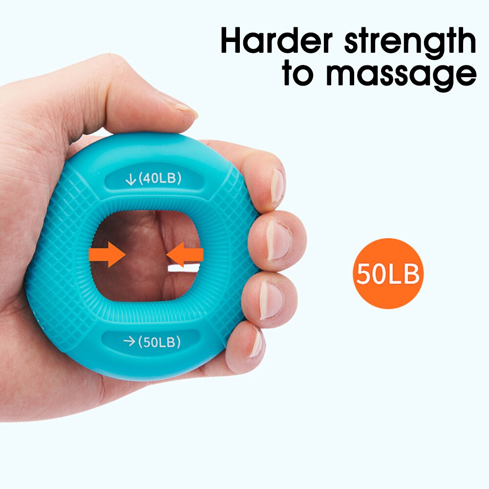 Handgreep Strengthener Siliconen Grip Ring Grip Exerciser 2 Sterktes In Een Voor Arm Spier Training Revalidatie Fitness
