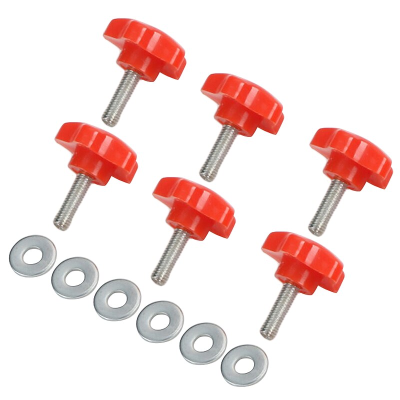 Cubierta de tornillos de tejado para coche 12 UDS-rojo con cuña para Jeep Wrangler JK 2007 4 puertas