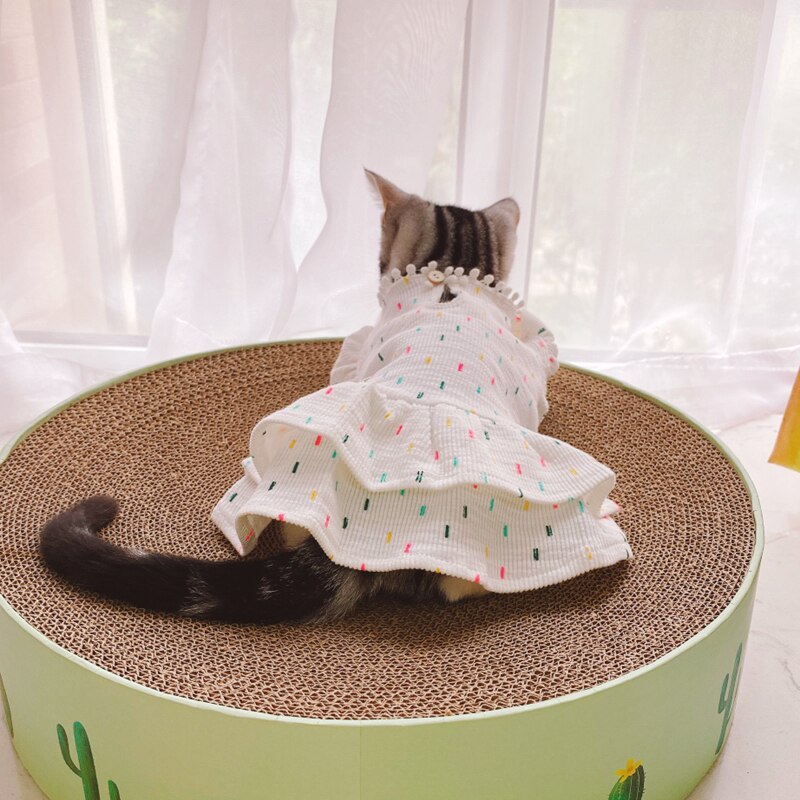 Cat clothes 100% Cotton Dress for Cat