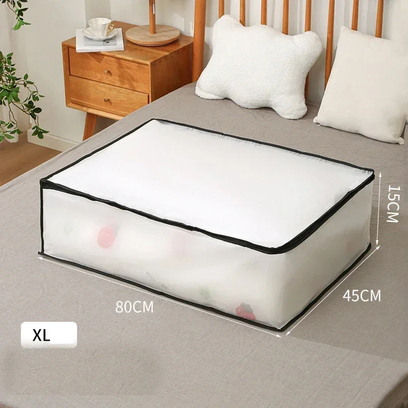 Onderbed Quilt Opbergtas Opvouwbare Quilt Tas Garderobe Kleding Opbergdoos Stofdichte Organizer Grote Capaciteit Quilt Opbergtas: Blauw