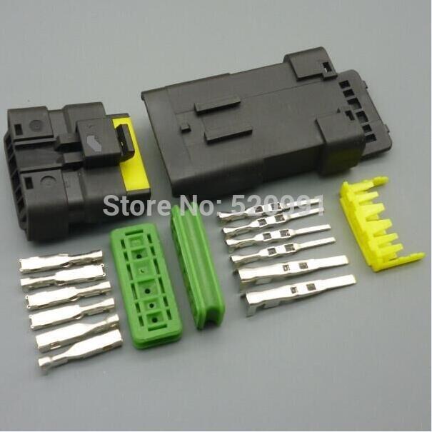 shhworldsea 6 pin male female automotive throttle valve plug wiring harness waterproof connector 211PC069S0049 211 PC069S0049