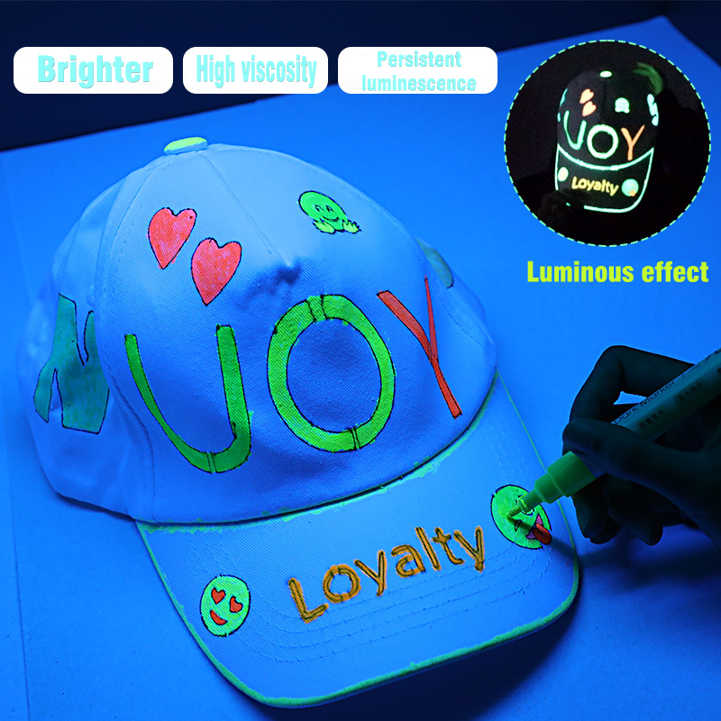 Kleurrijke glow-in-the-dark pen handgeschilderde glow-in-the-dark studentenkrabbels creatieve doe-het-zelf watergedragen glow-in-the-dark schoolmarkering