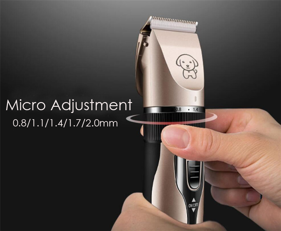 Rechargeable Low-noise Pet Hair Clipper Remover Cutter Grooming Cat Dog Hair Trimmer LCD Electrical Pets Hair Cut Machine
