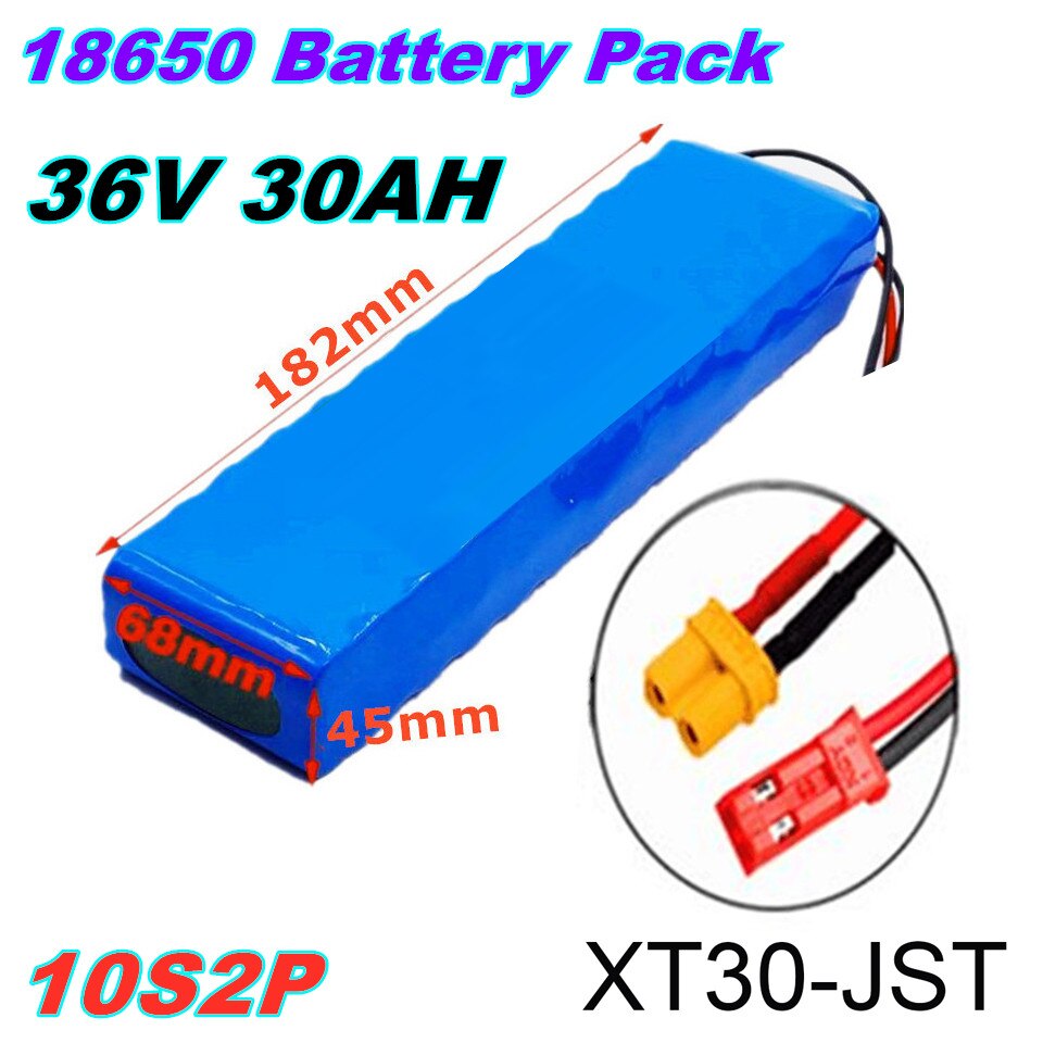 36V 30Ah 10S2P Battery ebike battery pack 18650 Li-Ion Battery 500W High Power and Capacity 42V Motorcycle Scooter: YELLOW