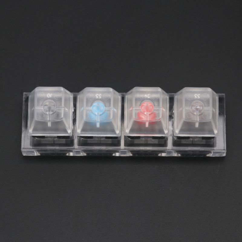 Gateron mx switches acrylic mechanical keyboard switches 4 translucent clear sampler tester kit toy stress relief