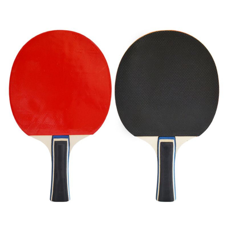 Sports and Entertainment Table Tennis Paddles Ping Pong Racket 2 Paddles with 3 Balls Set Semi-pro Rubber Durable