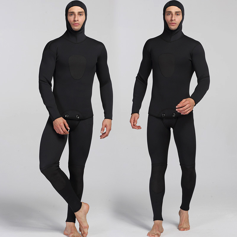 3mm Two-piece Set Men&#39;s Neoprene Wetsuit Diving Suit Outdoor Warm Waterproof Diving Suit Surfing Suit for Men: MY011 / XXL