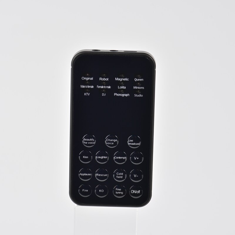 Mini Portable12 Modes Voice Changer Sound Changes Microphone Audio Modulator For Smart Phone PC Tablet Laptop No Noise