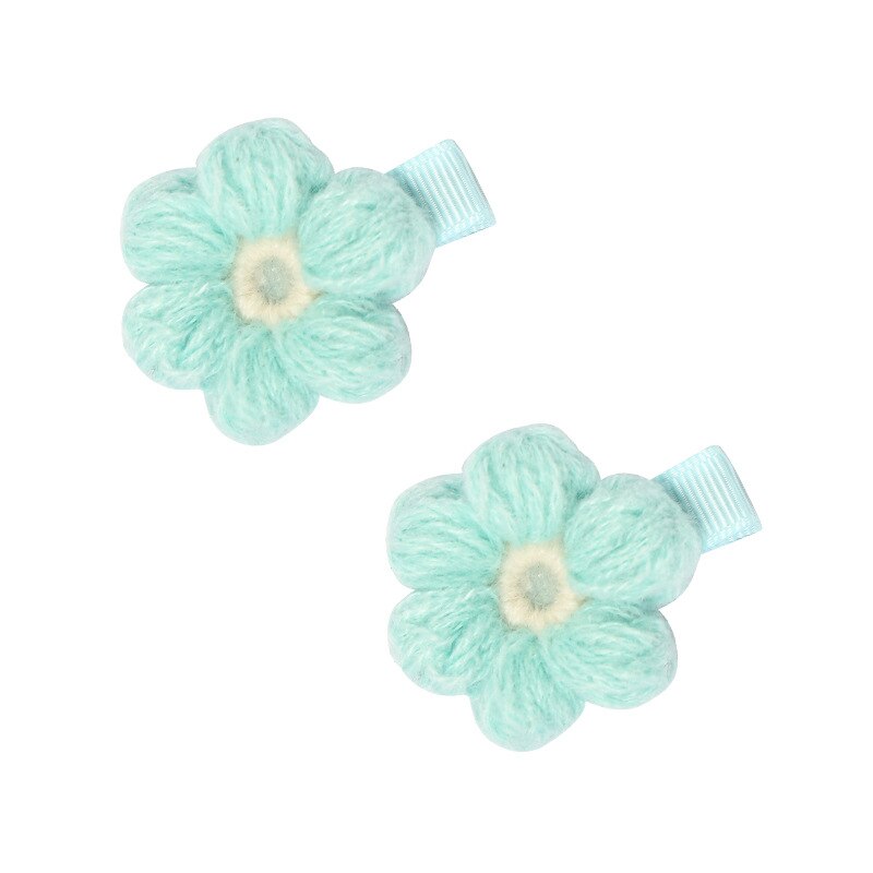 Diadema de ganchillo con flores para bebé y niña, accesorios para el pelo, diademas para niños, horquillas de lana, banda para recién nacido, accesorios Vintage: 3