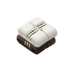 Charnière de Table à manger en plastique, 6 pièces, dissimulée, accessoire de meuble: White