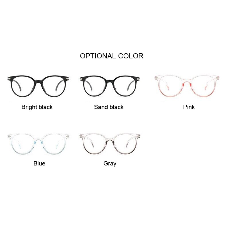 Retro Round Transparent Anti-blue Light Glasses Frame For Women Men Optical Spectacle Computer Glasses Eyewear Frame