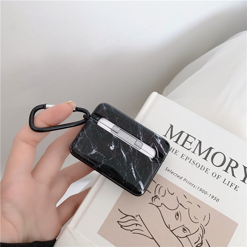 Marmeren patroon hoesjes voor originele apple airpods 1 2 oordopjes hoesje schattige hoes voor apple airpods 2 airpods 1 hoesje