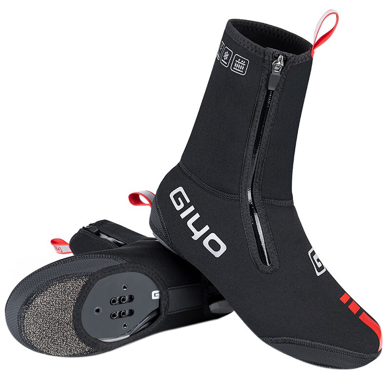 Giyo racefiets overschoenen winterfiets overschoenen fleece thermische warmere overschoenen voor dames en heren: Default Title