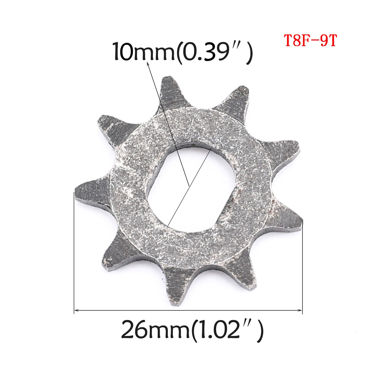TDPRO 5pcs 25H T8F Chain 9T 11T Front Sprocket Gear Part 2 Stroke Engine Fits 43cc 47cc 49cc Mini Pocket Pit Bike Scooter ATV: T8F 9T