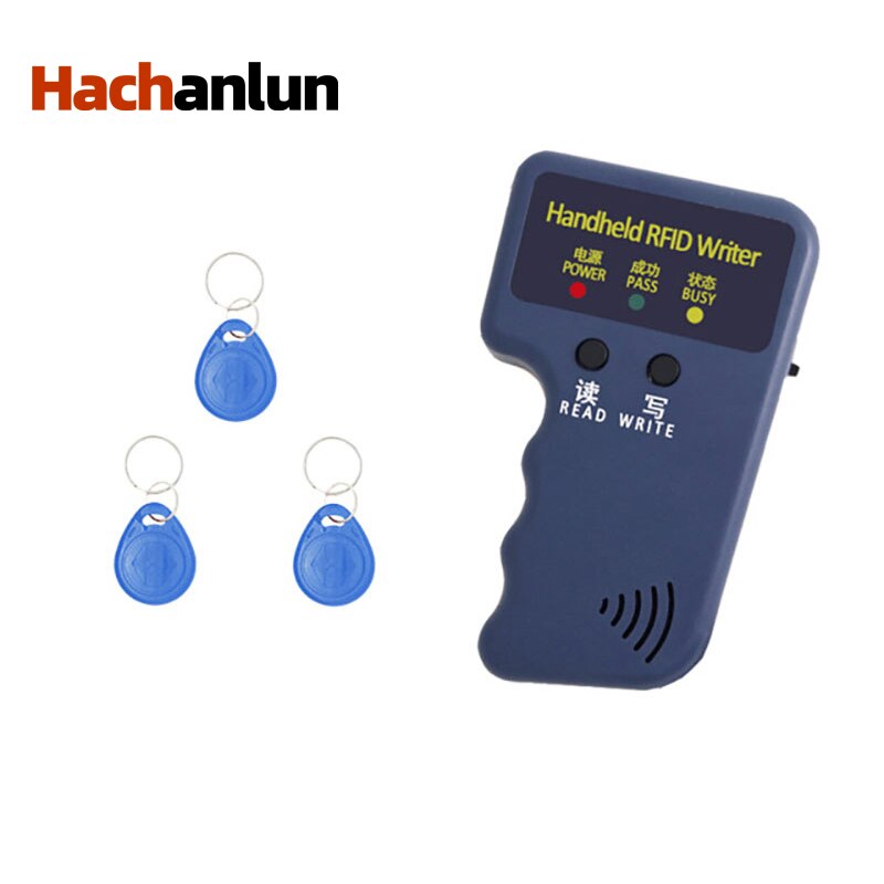 Handhållen 125 khz rfid duplicering kopiator skrivare programmerare läsare nycklar kort passar rfid skrivare kopiator läsare duplicering