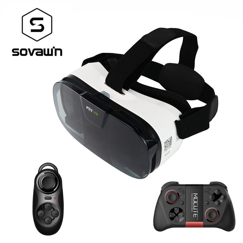 Fiit 2n VR Virtual Reality Game Video Modellen Smartphone 3D Bril Headset Bril Google Kartonnen Helm voor 4-6 'Telefoon