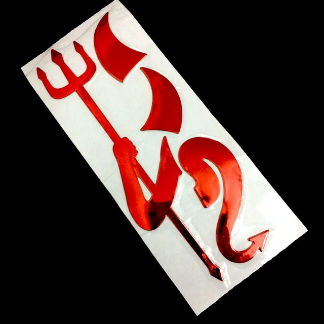 Persönlichkeit Auto Aufkleber Lustige 3D Kleiner Teufel Dämon Styling Universal- Auto Emblem Logo PVC Aufkleber Dekoration DIY Accesso: verrotten