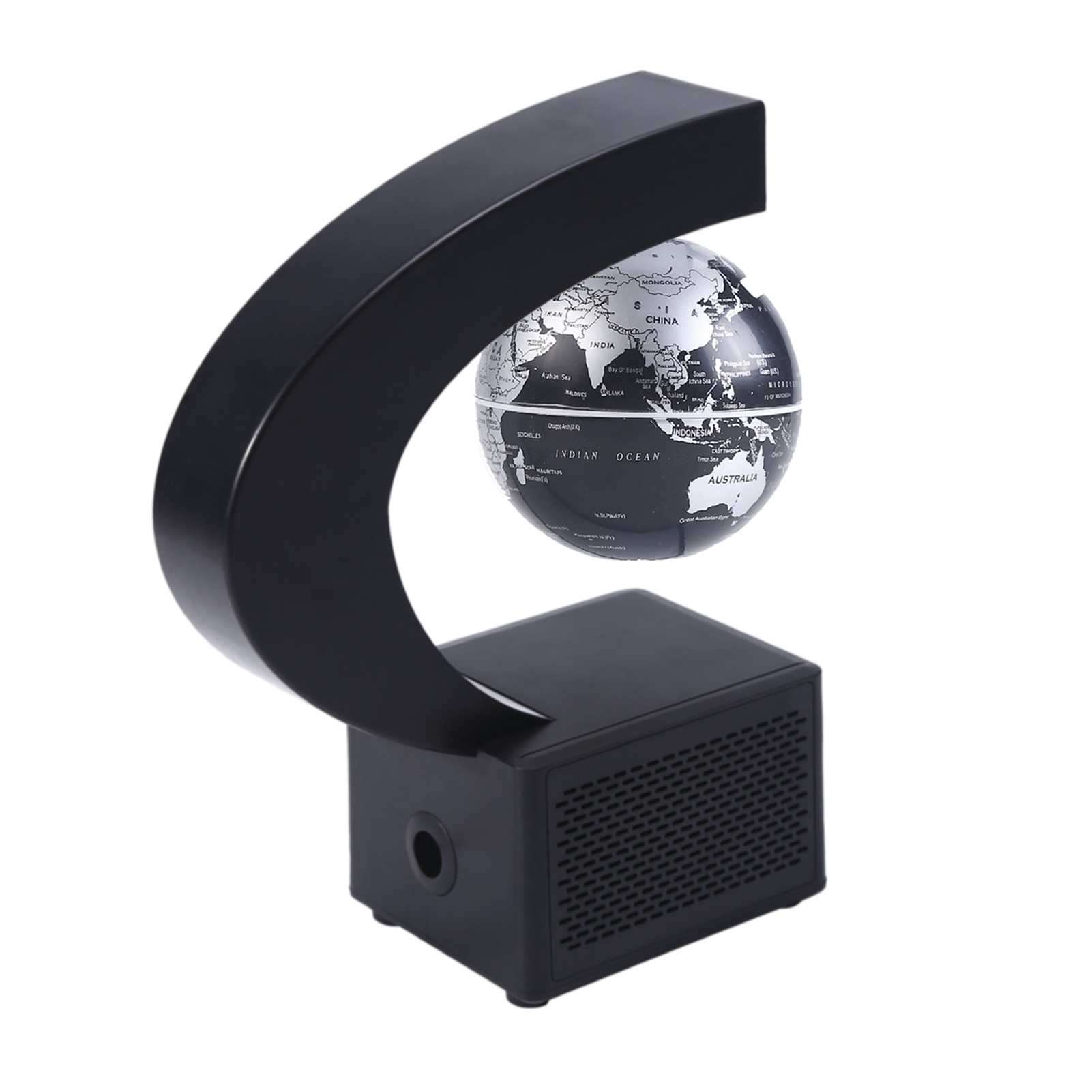 Aibecy Magnetic Floating Globe BT Speaker 3.5 Inch Leviation World Map Globe Levitating Rotating Earth Ball with LED