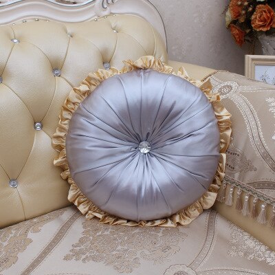 Runde sateng puter moderne puter kaste pute sofa stol rund capa de almofada hjem tekstil funda cojines des: 5