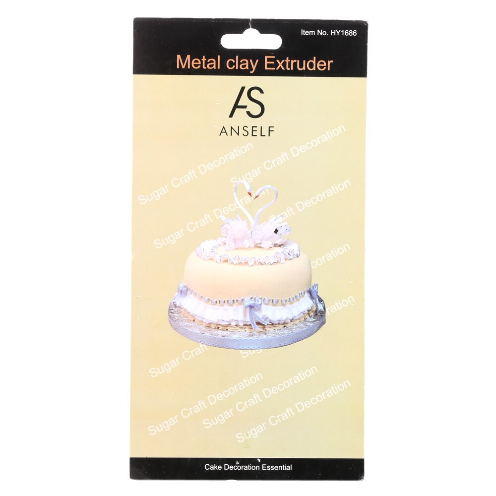 High Stainless Steel Sugar Paste Extruder Craft with 20 Tips Sugar Craft Fondant Cake Sculpture Polymer Clay Tools