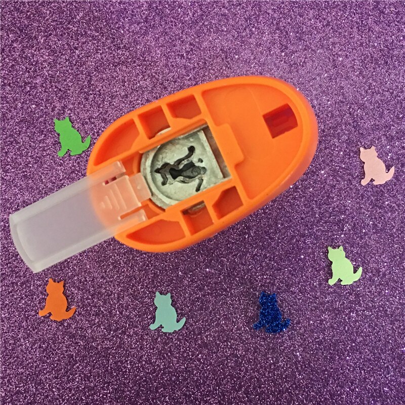 Cat shaped 5/8&quot; EVA hole punch greeting card handmade kitty animal craft punch cortador de papel de scrapbook cats puncher