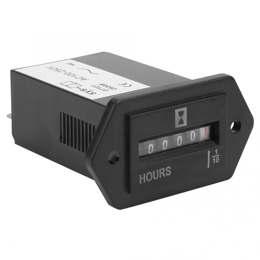 Contador de horas Industrial 1 Uds SYS-1 AC100-250V contador mecánico Industrial contador de horas electromecánico