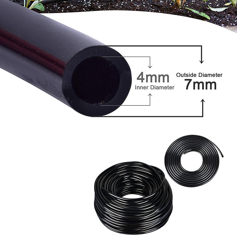 Best 30M Meter 1/4 Inch Blank Distribution Pipe Drip Irrigation Hose Garden Watering Pipeline