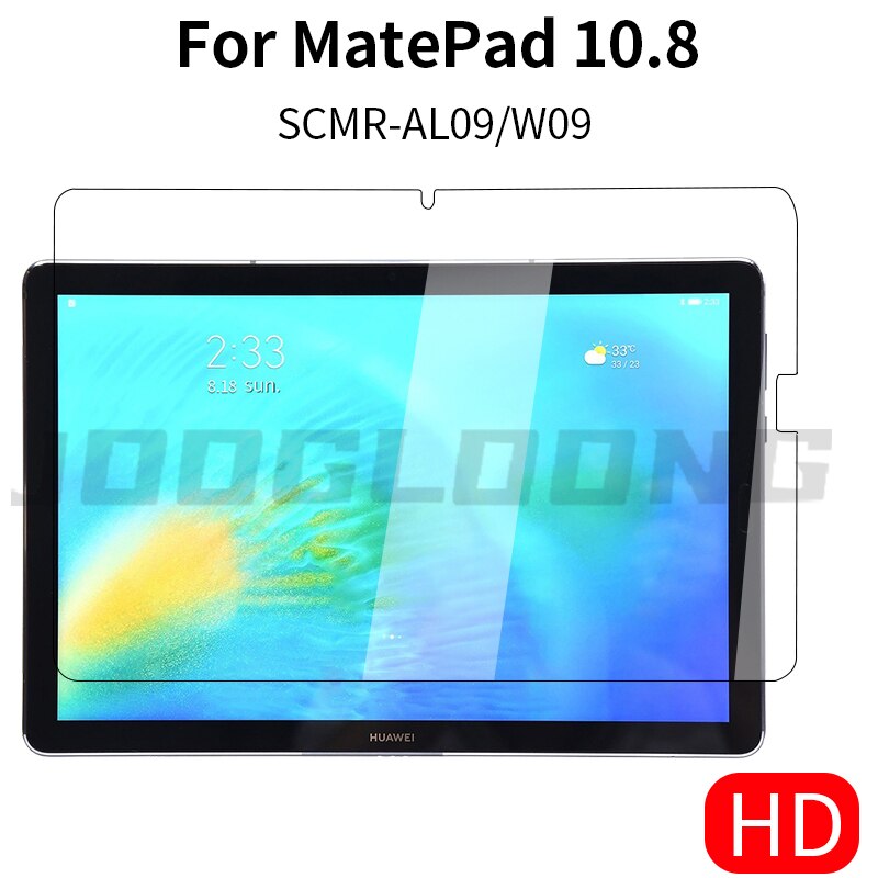 Tempered Glass For Huawei MatePad Pro 10.8 10.4 Inch Protective Glass For Mate Pad M6 8.4 V6 T10 T10S 10 Tablet Screen Portector: MATEPad 10.8 HD