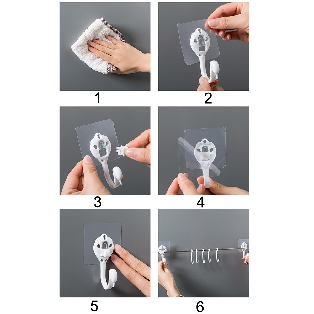 Zwaan Geen Ponsen Badkamer Haak Hanger Borstel Spons Wall Mount Organizer Duurzaam, Zwaan , sterke Lijm Geen Ponsen