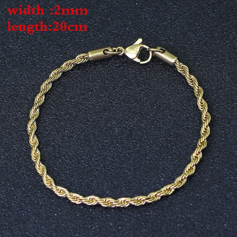 Tobillera de cadena de eslabones para mujer, pulsera de pie de acero inoxidable para playa, de joyería, novedad de: gold A