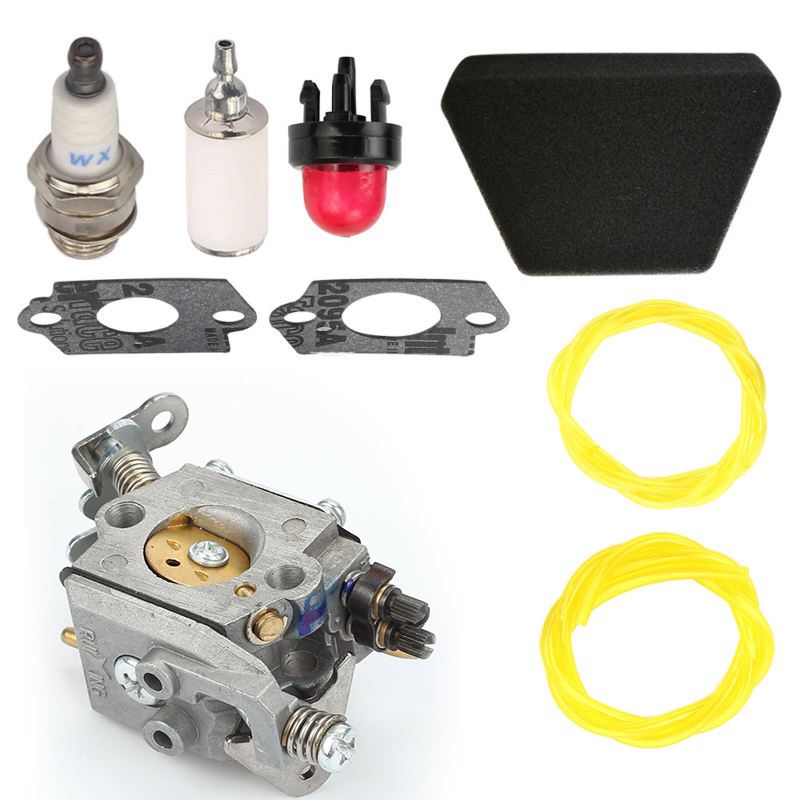 Carburetor Kit For Poulan 2250 2350 2375 2450 2550 222 262 Gas Chainsaw Replacement Highly Matched With The Original