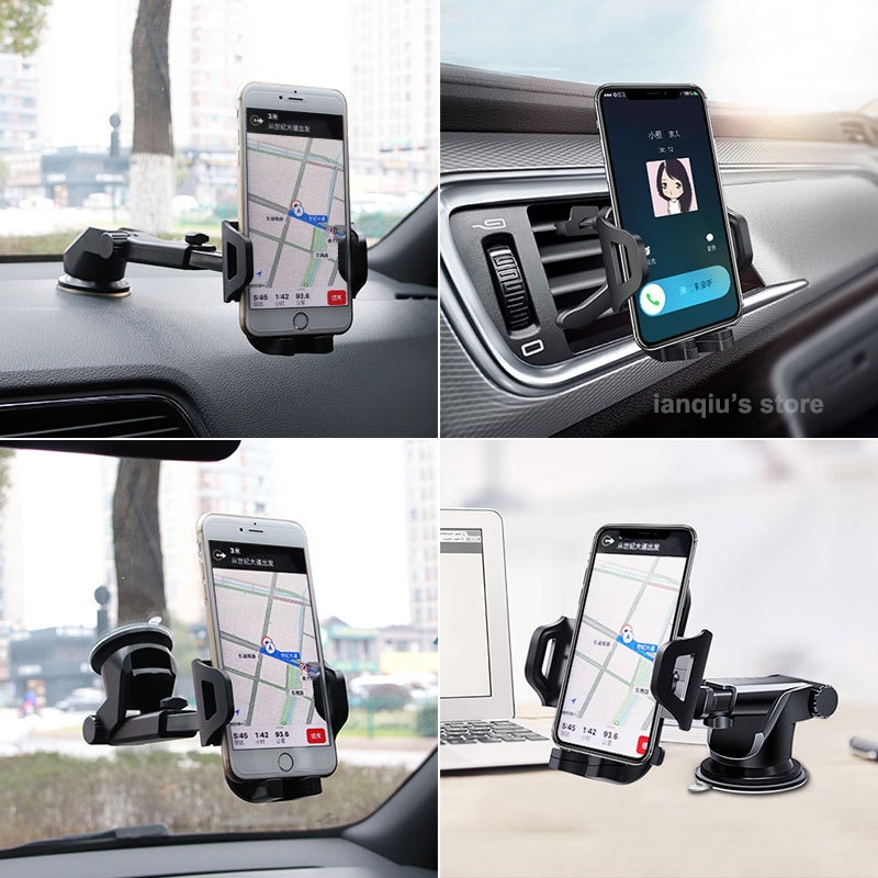 Support de téléphone à ventouse pour voiture, accessoire sur pare-brise, cadre de navigation sur tableau de bord, prise