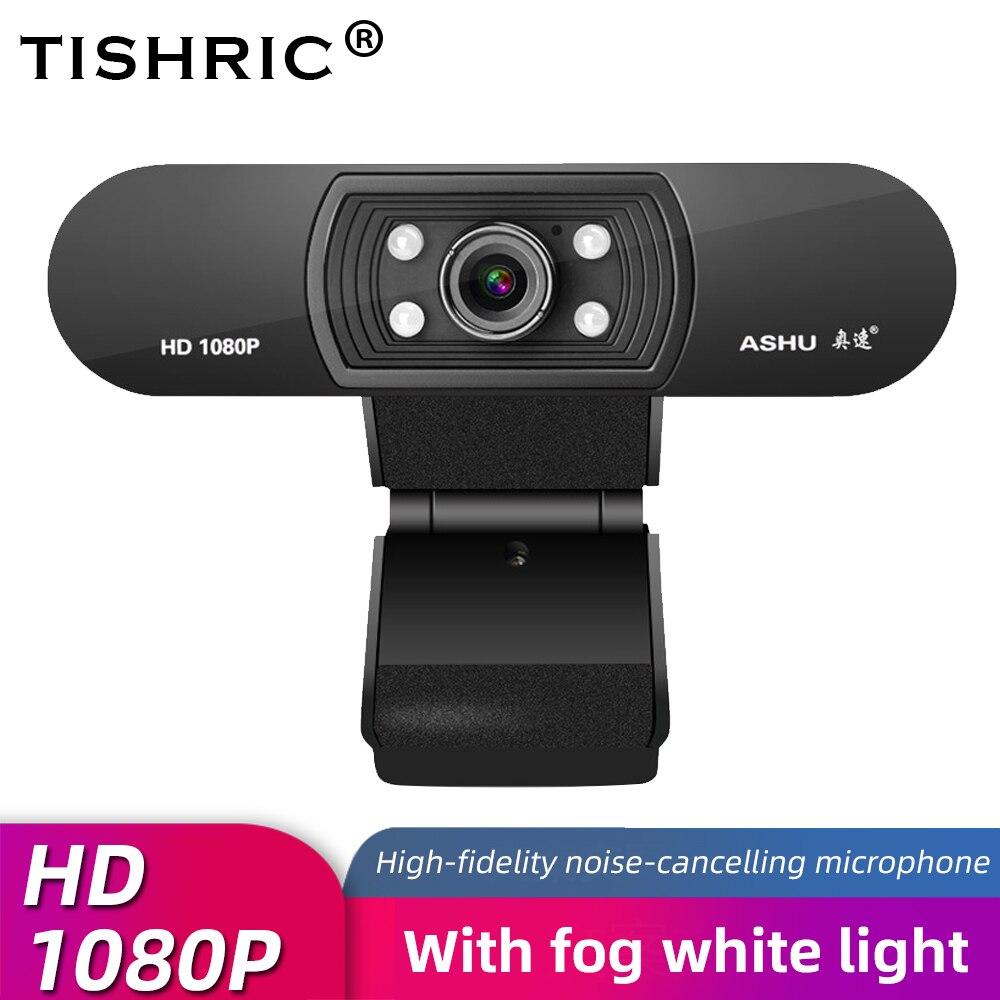 Tishric Full Hd Webcam 1080P 25fps Video Camera Usb Webcam Met Microfoon Computer Webcam Web Camara Voor Pc Met microfoon