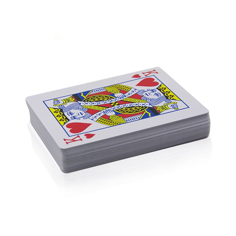 Unterhalten Goldene Spielkarten Deck Von Goldfolie Poker einstellen Magie Karten 24K Gold Kunststoff Folie Poker dauerhaft Wasserdicht karten: 1einstellen
