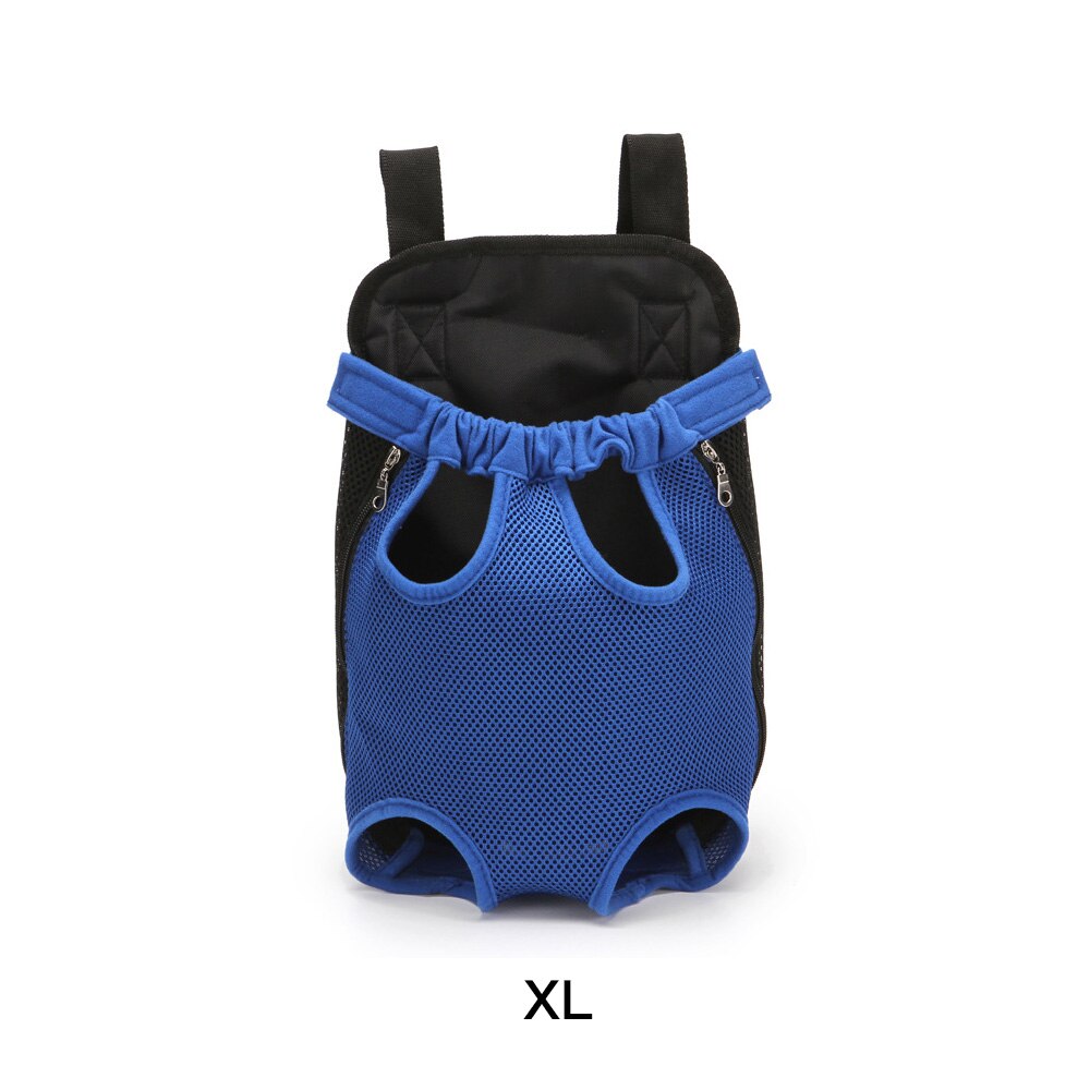 Pequeno animal de estimação portador do cão mochila canguru respirável filhote de cachorro portador do cão saco de transporte do animal de estimação bolsa de viagem para o filhote de cachorro do gato: Azul / XL