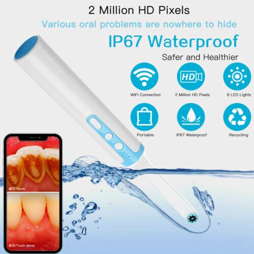 2MP Oral Dental Wifi Intraoral Camera Endoscope HD Wireless LED Photo Shoot 8 LED Lights Dental Camera Android
