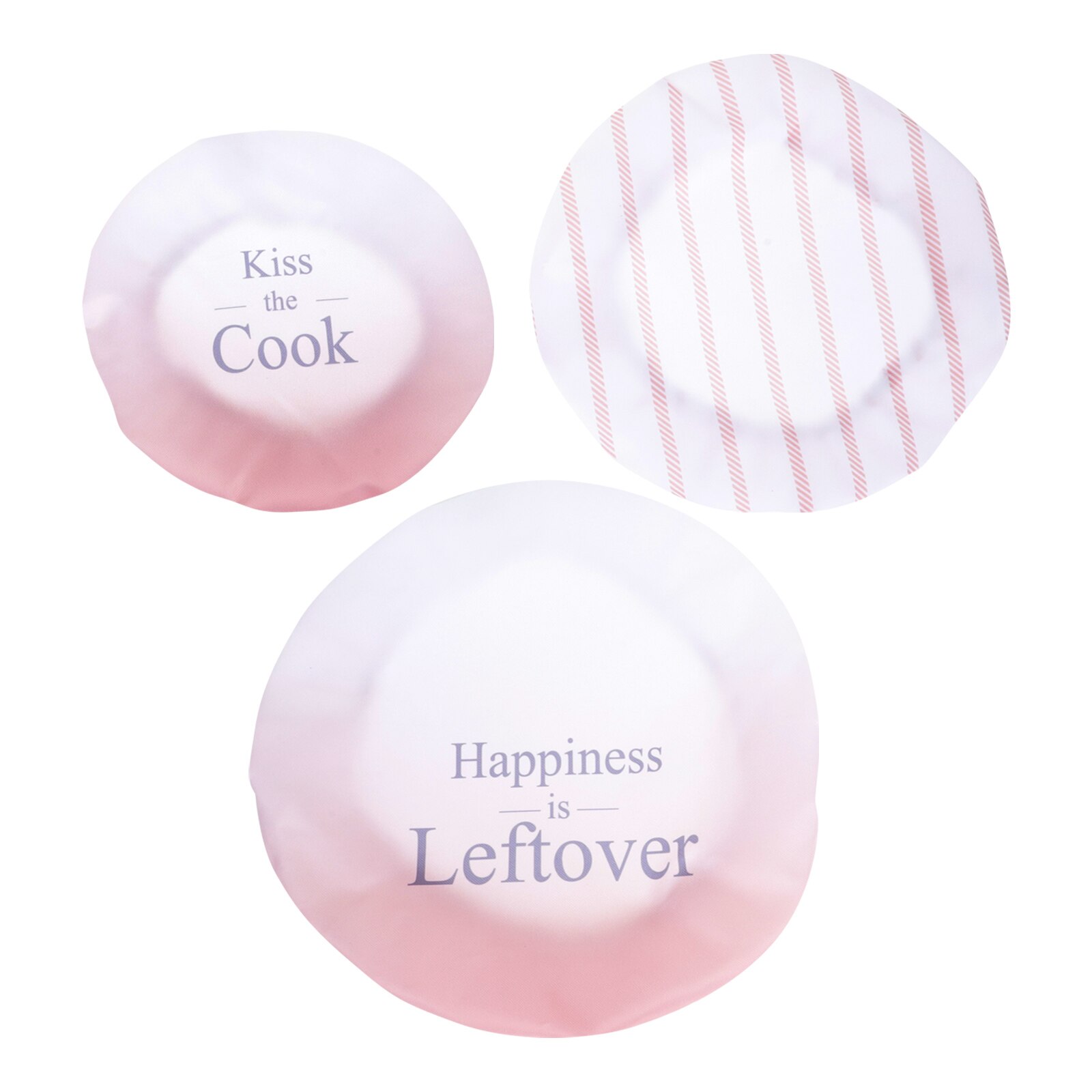 3pcs Elastic Band Bowl Covers Washable Reusable Refrigerator Bowl Cloth Lid: Default Title
