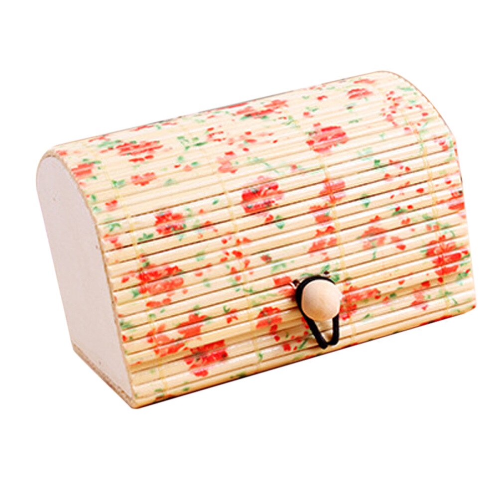 Bamboo Wooden Large Capacity Bamboo Storage Box Soap Box Jewelry Box Storage Organizer#3$