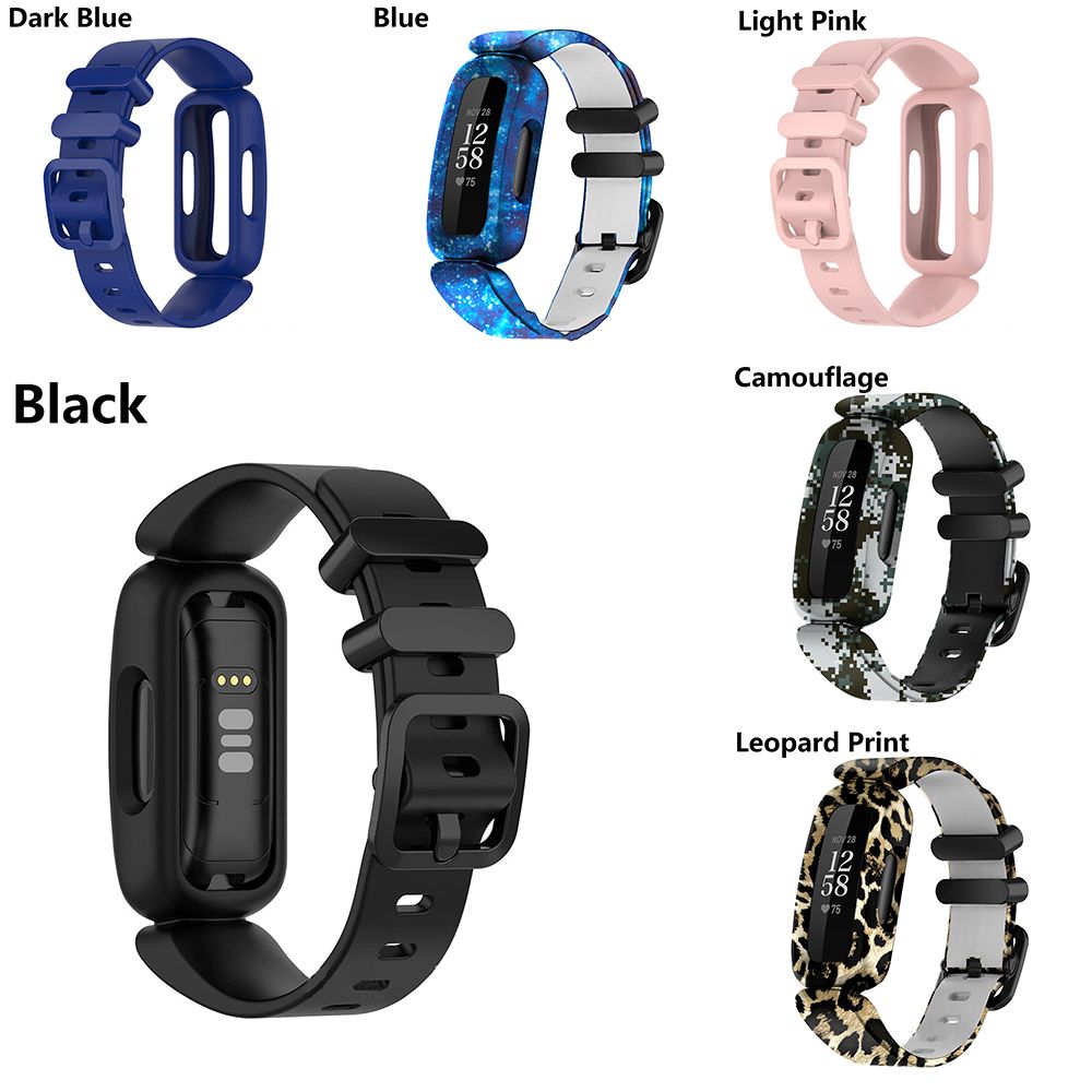 Wrist Strap Silicone Bracelet For Fitbit Ace 3/inspire 2 Smart Watch Band Bracelet Replacement Kids Wristband Watchbands