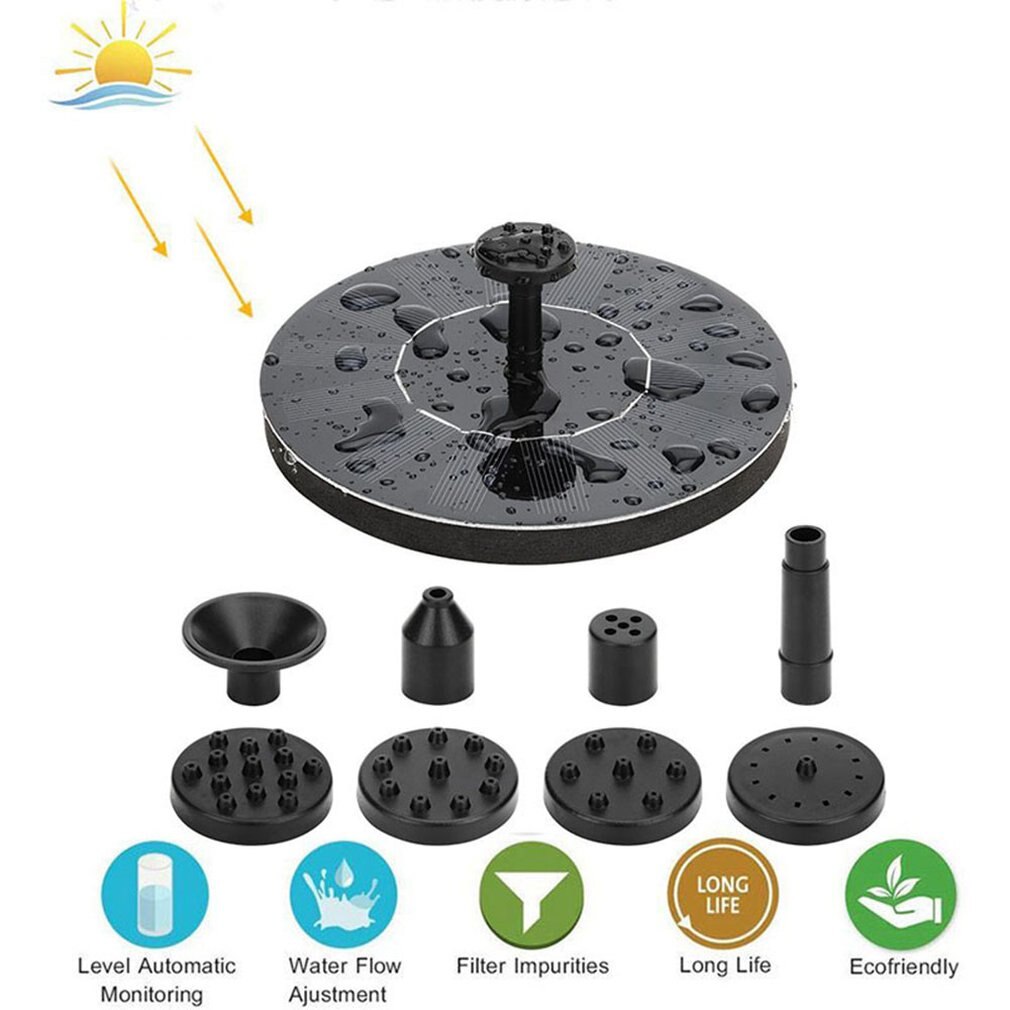 Solar Power Water Pump Garden Fountain Pool Watering Pond Pump Pool Aquarium Fish Tank with Separate Solar Panel: HY131100