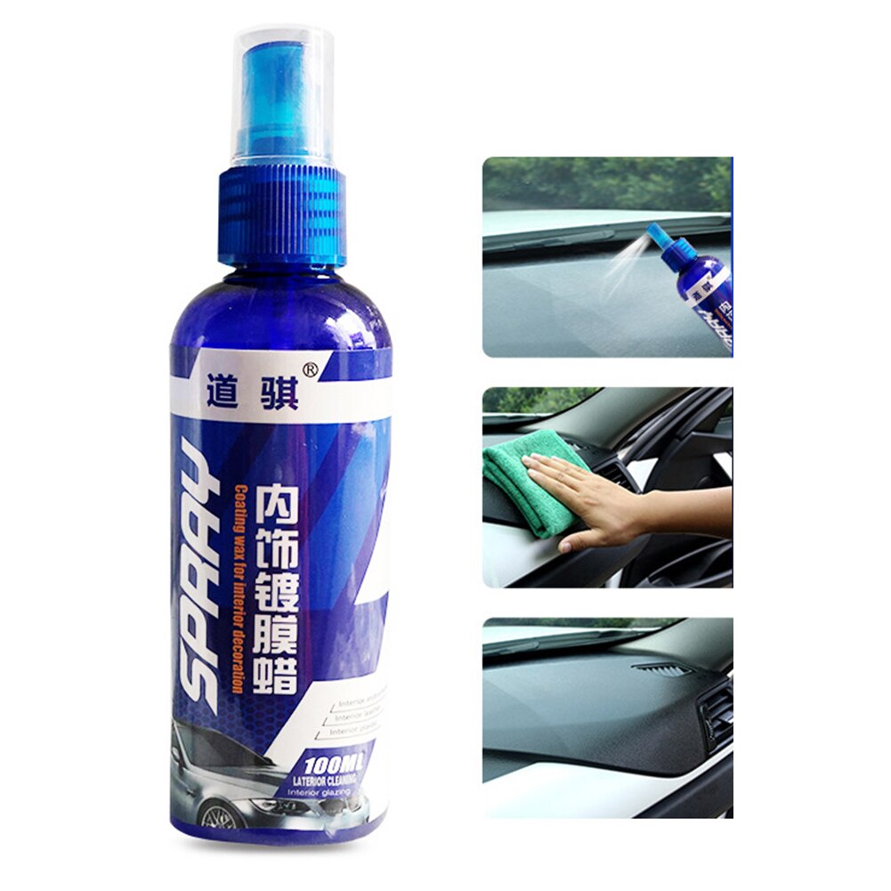 Polish Spray Auto 100ml Coating Home Car Interior Liquid Ceramic Portable Glass Refurbishment Accessories Door Panel