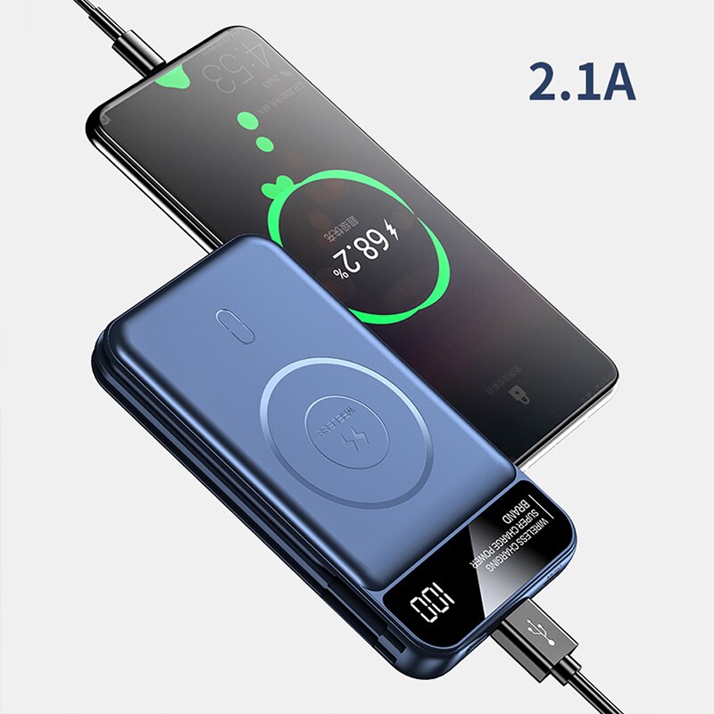 10000mAh Magnetic Qi Wireless Charger Power Bank for iPhone Xiaomi Samsung Poverbank Portable External Battery Charger Powerbank