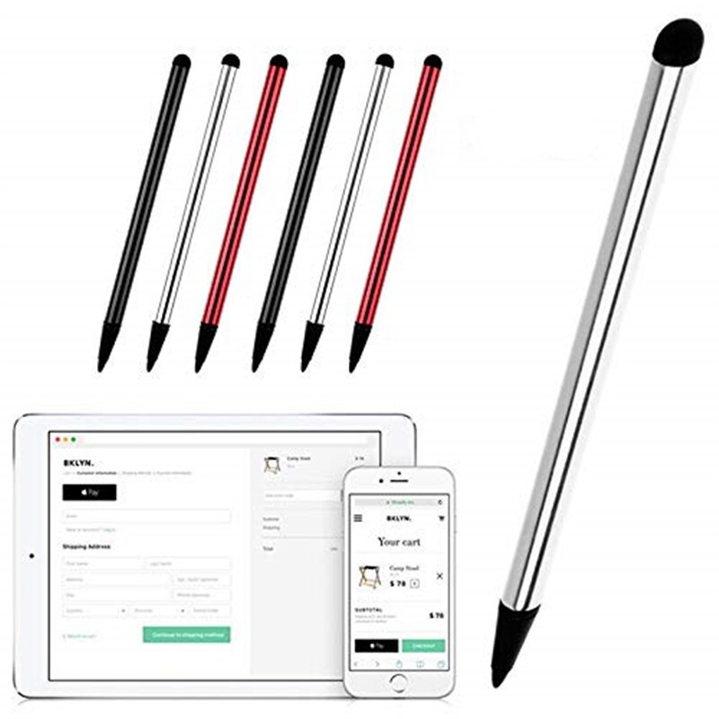 5PCS Capacitive Caneta Touch Screen Stylus Pen for Apple IPad Pro IPhone Samsung Oppo Android Tablet Phone Touchscreen Pencil