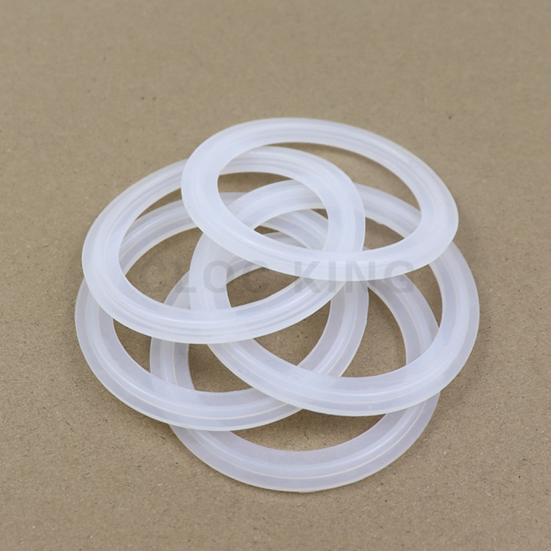 Arandela de anillo de sellado de silicona, sanitaria O abrazadera triple/D, 19mm-tubería x 159mm, para productos lecheros Homebrew, 5 uds.