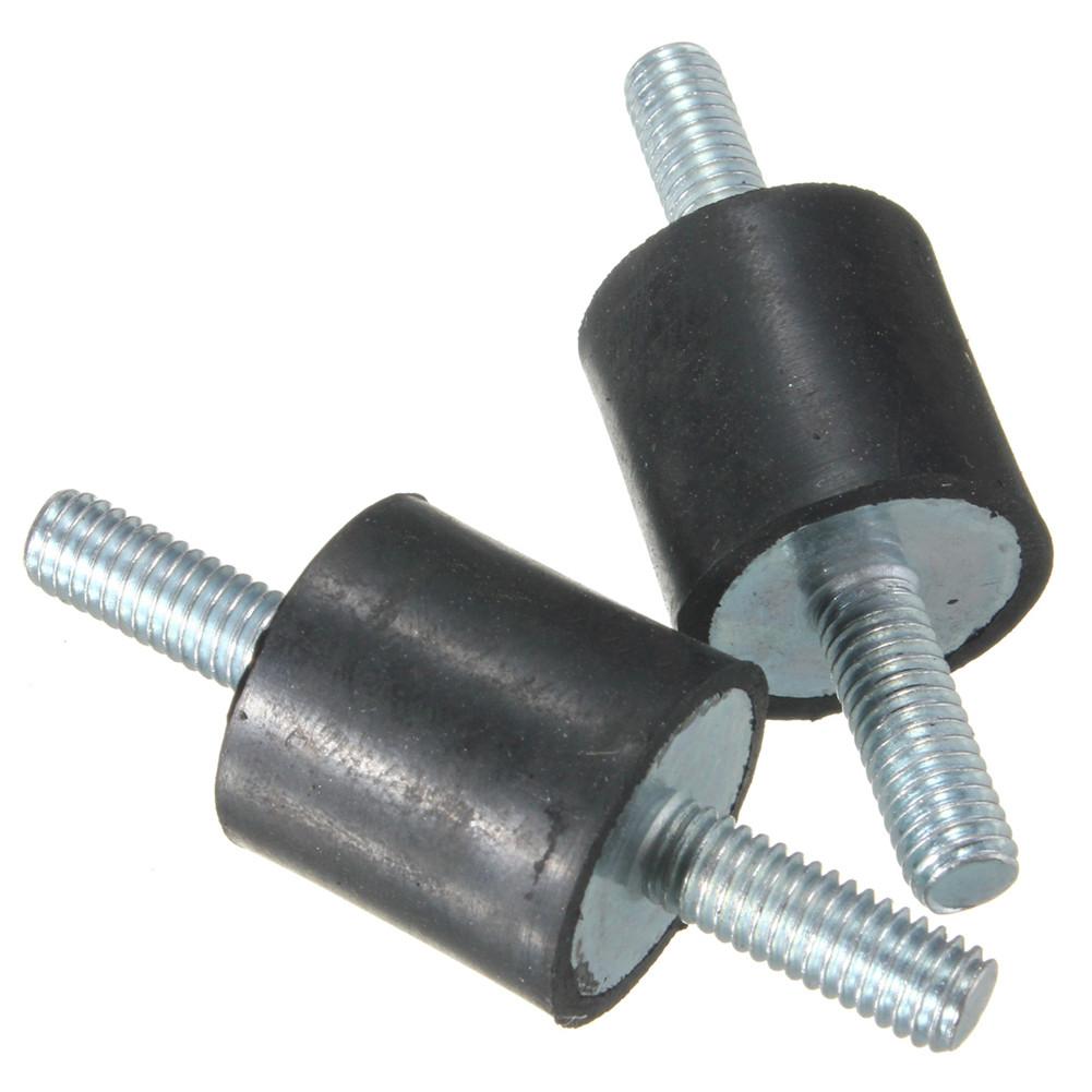 Amortiguador de goma para motores diésel/gasolina, aislador M6, generador antivibración, bobinas de silenciador de escape, 4 Uds.