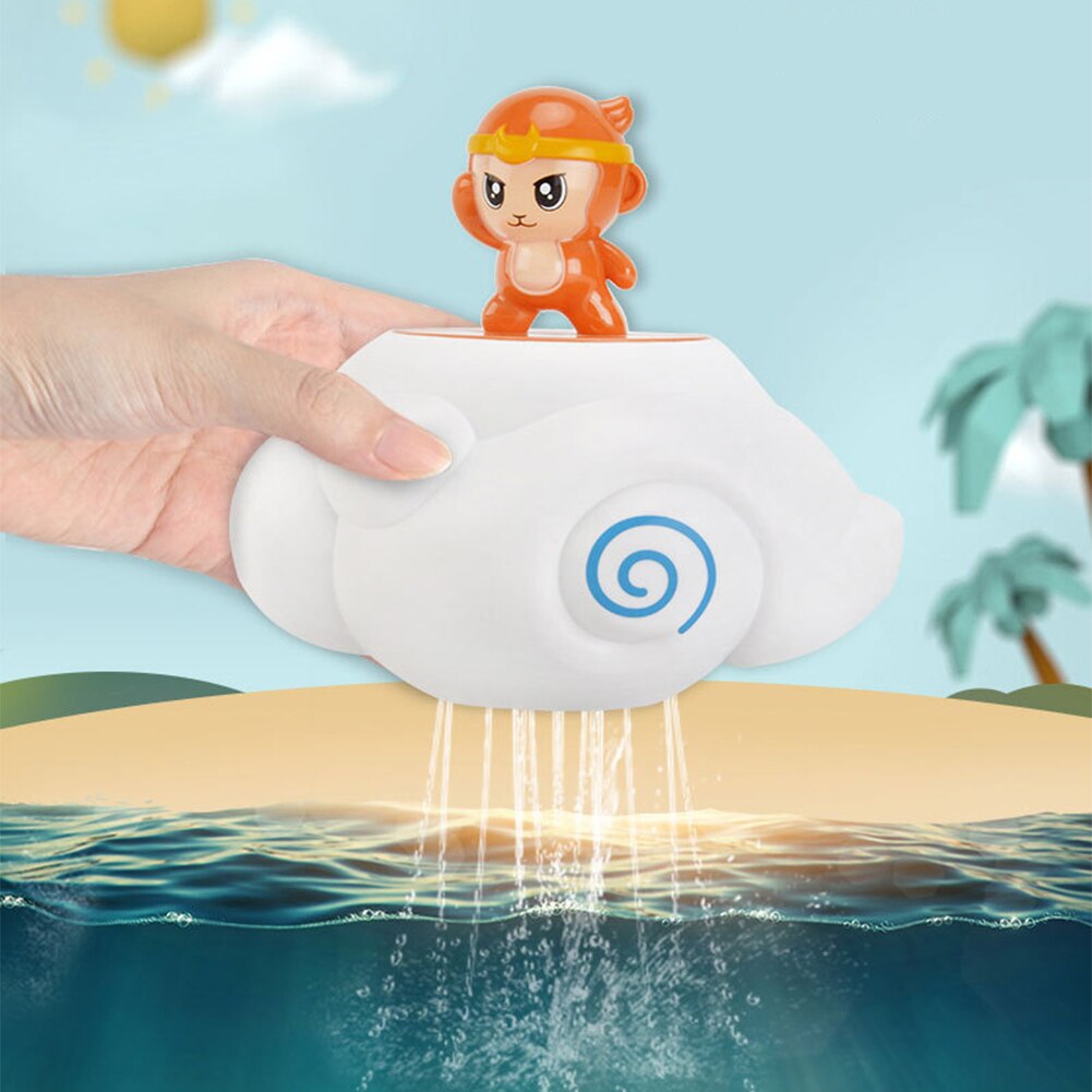 Pulverizador de baño con forma de dibujo de pingüino, ducha de bebé, de flotabilidad, bonito caño de nube
