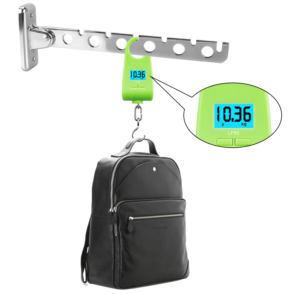 Tendedero de ropa, perchas plegables de acero inoxidable con 6 agujeros para interior, ahorro de espacio, montado en la pared, organizador para el hogar