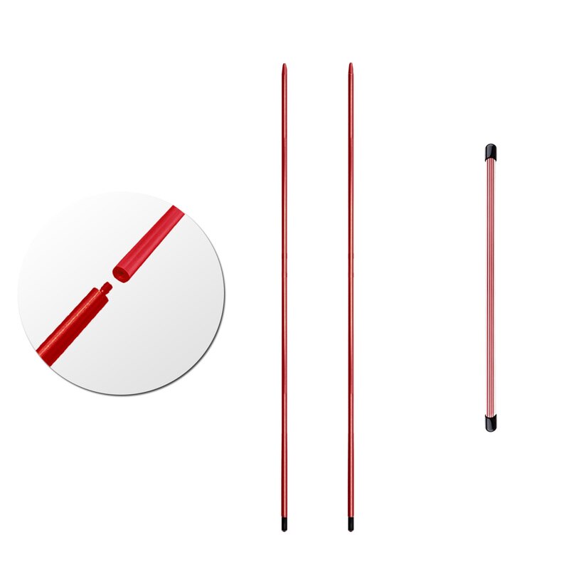 Varillas de palo de entrenamiento de alineación de Swing de Golf, accesorios de práctica para golfistas, de Metal y aluminio portátil: Red